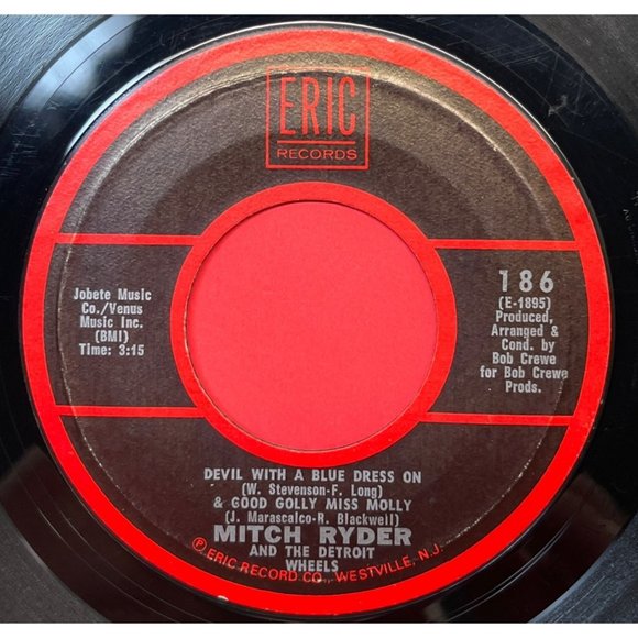 Mitch Ryder Devil with a Blue Dress On / Break Out 45 Rock Eric 186 - Picture 1 of 4